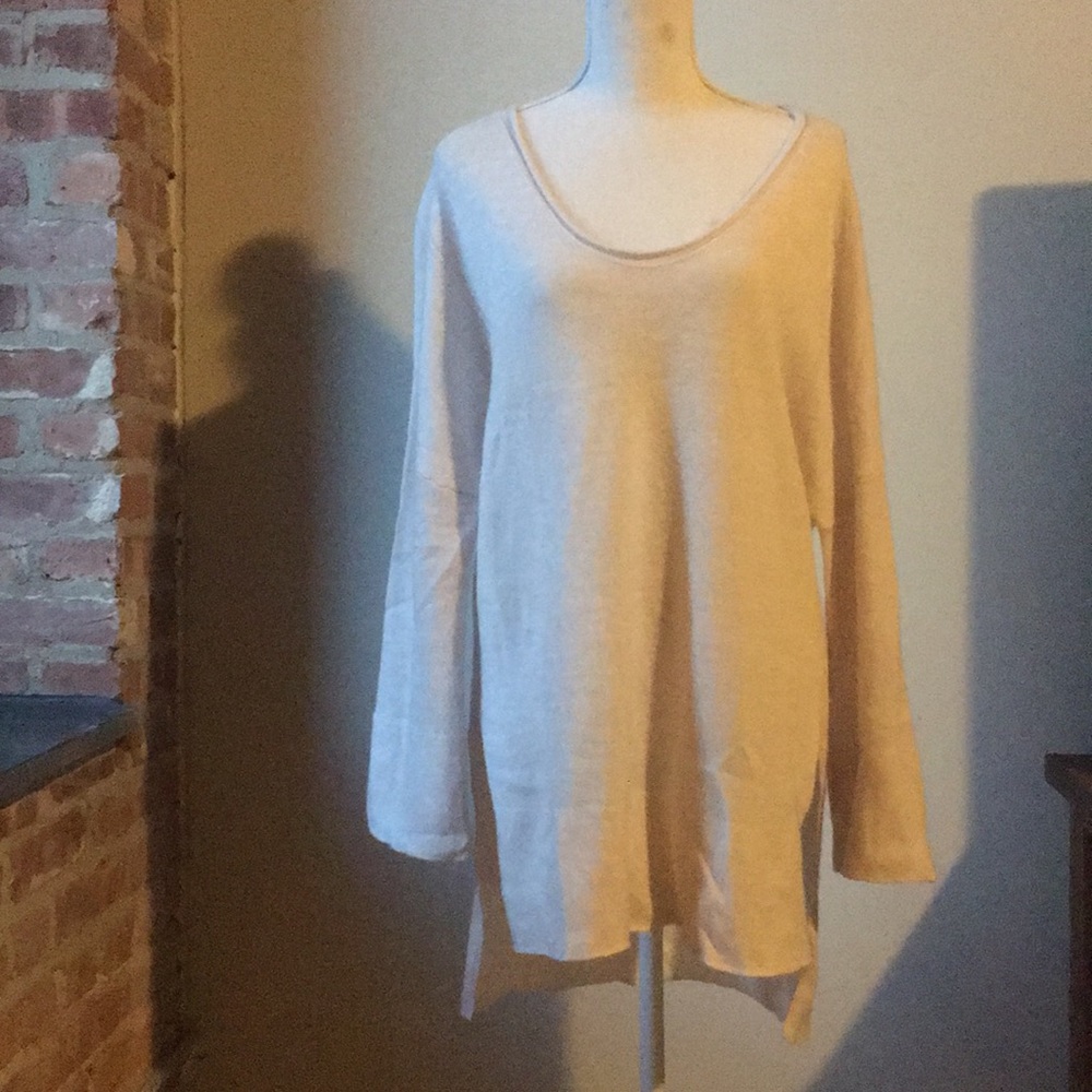Inhabit cashmere high low tunic sweater